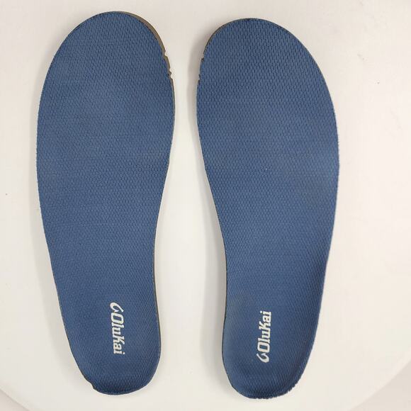 OluKai Dede Nohea Pae Slip-on Sneaker Men 11.5 Navy Blue Mesh Lightweight - Picture 10 of 14